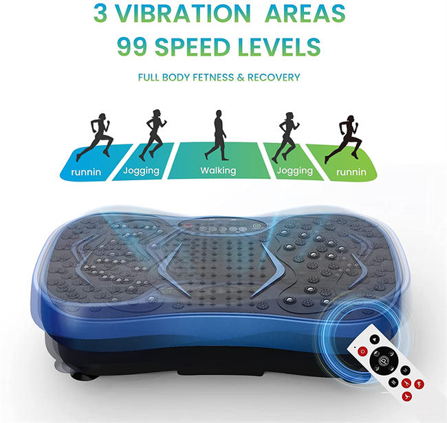 Fitness Vibration Plate Exercise Equipment Whole Body Shape Exercise Machine Vibration Platform Fit Massage Workout Trainer,Max User Weight 330lbs